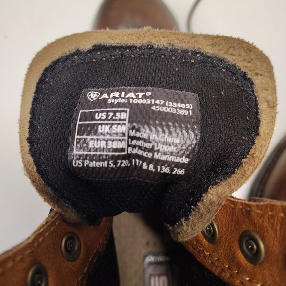 Ariat Boots Heritage Lacer II Women’s 7.5 B Brown Western Tassel 33505 - Picture 3 of 13